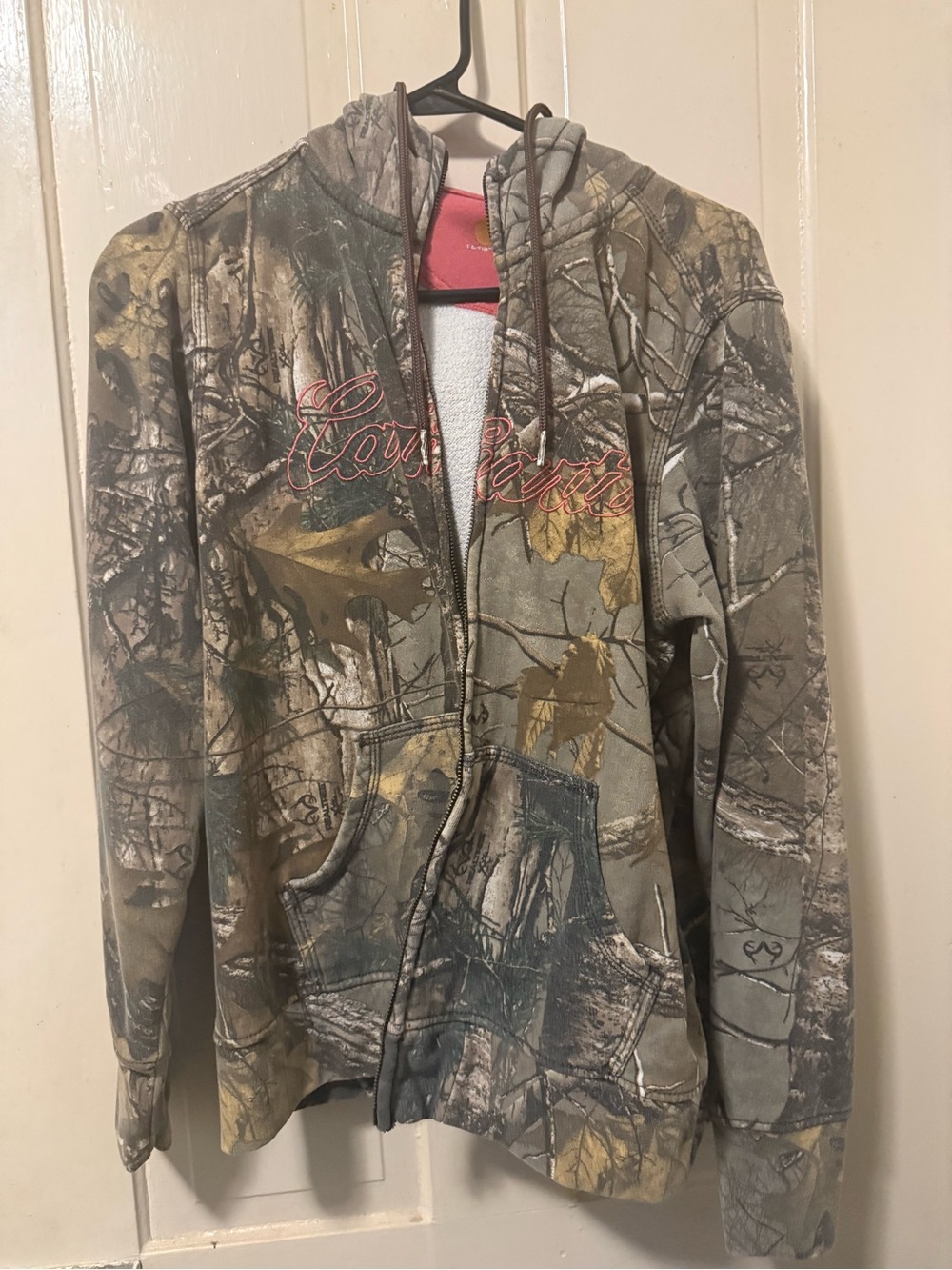 Women’s Carhartt ' Camo Zip Hoodie Jacket - Green/Brown